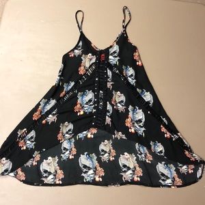 silk loose fitting tank top